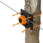 Tree firmly supported by Trellis Lock preventing it from blowing over.